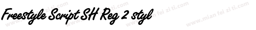 Freestyle Script SH Reg 2 styles in字体转换